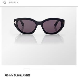Tom Ford Black Cat-Eye Sunglasses
